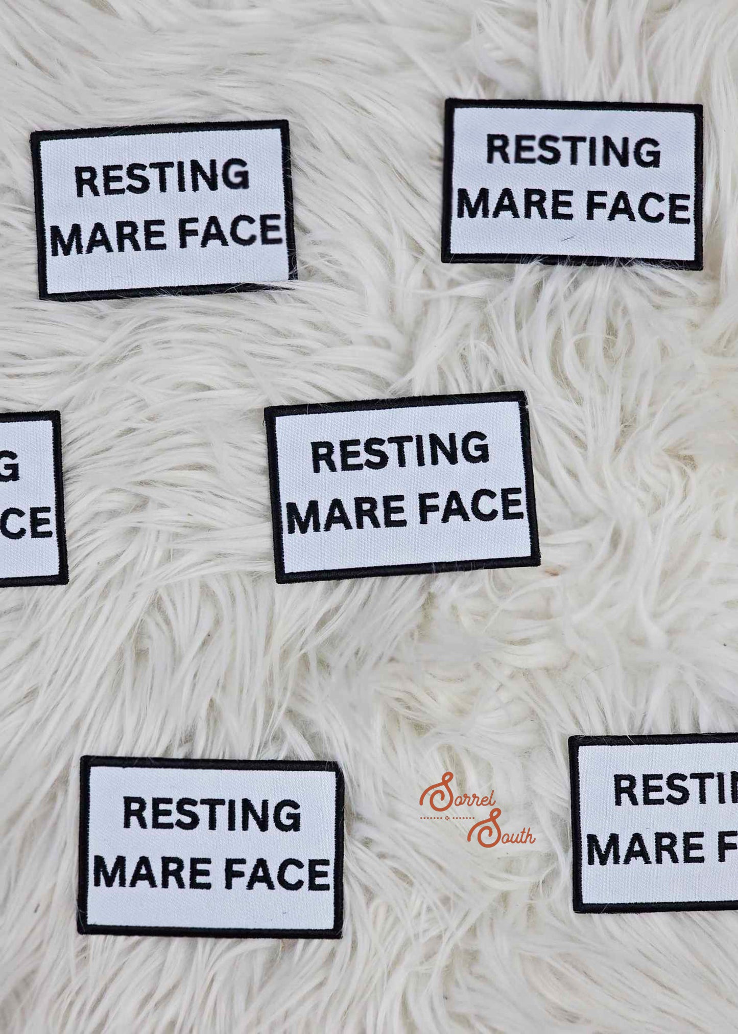 Resting Mare Face Patch, wholesale iron on patch