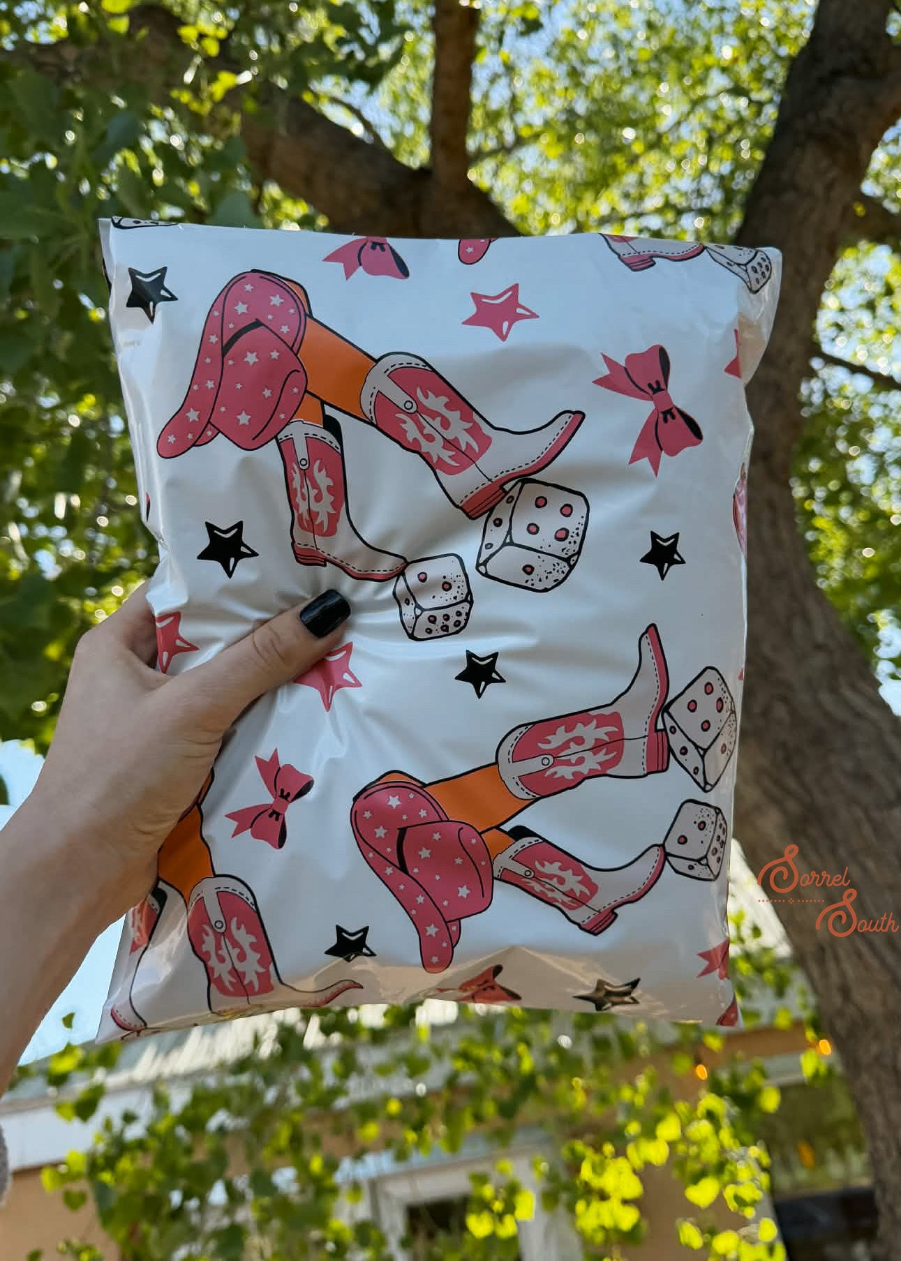 10" x 13" Roll The Dice Poly Mailers poly mailer Sorrel South
