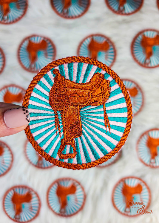 Saddle Sunburst Patch adhesive patch Sorrel South