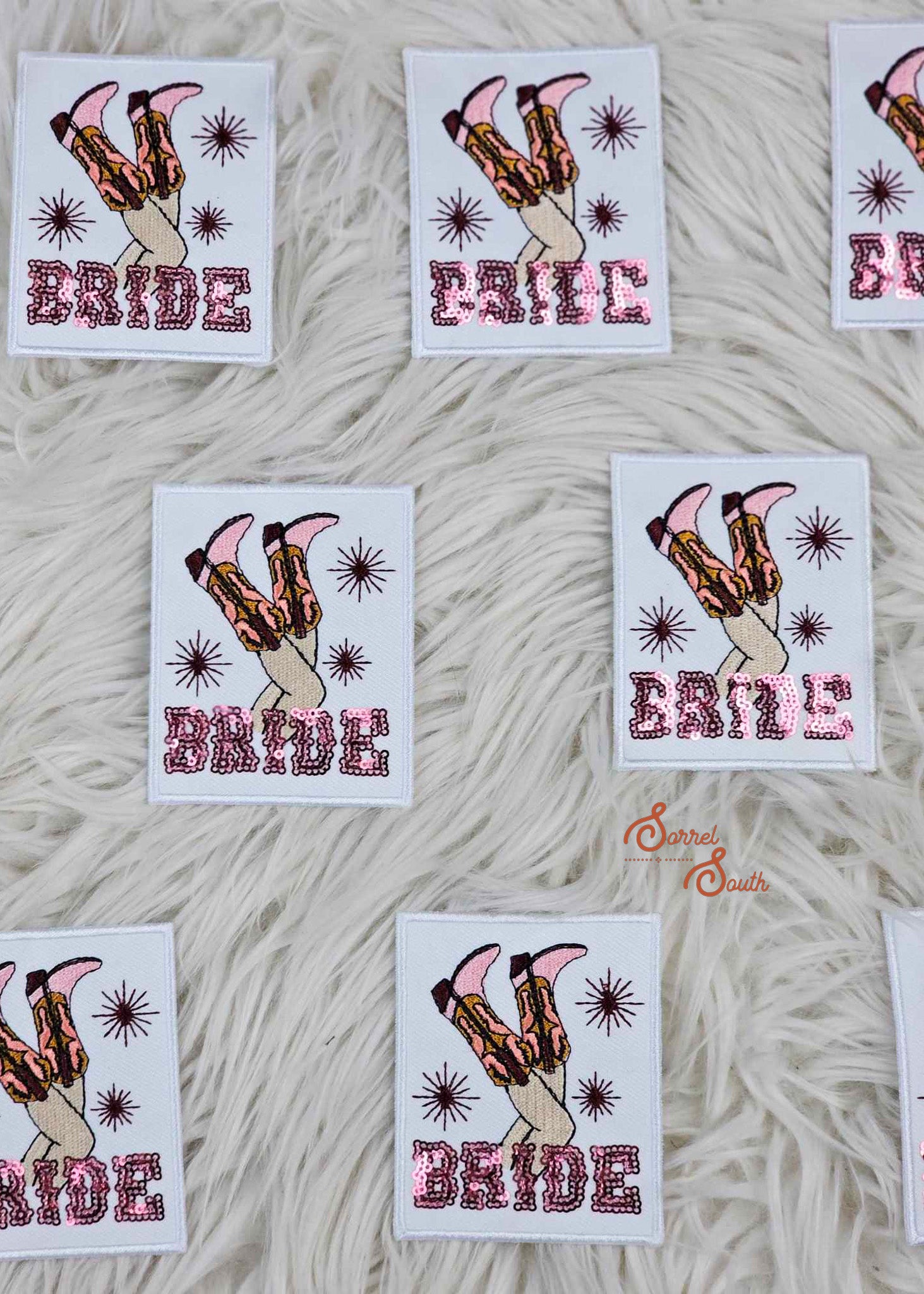 Sequin Bride Patch, wholesale iron on patches