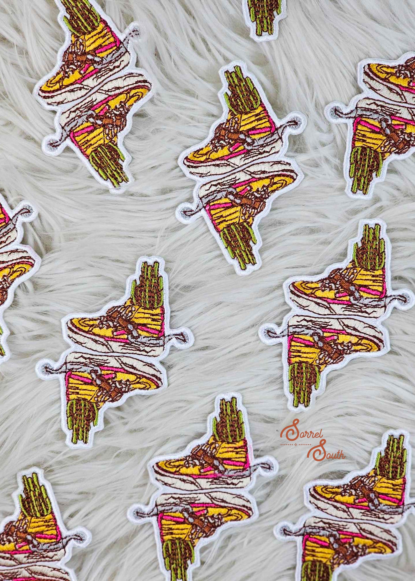 Sneaker Spurs Patch, wholesale iron on western patches