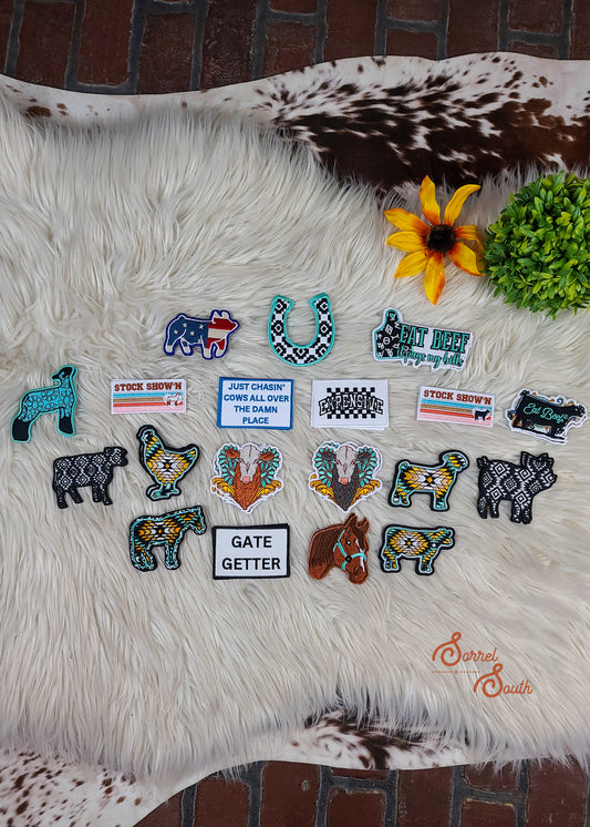 Stock Animal Patch Bundle Pack of 38 Patch Bundles Sorrel South