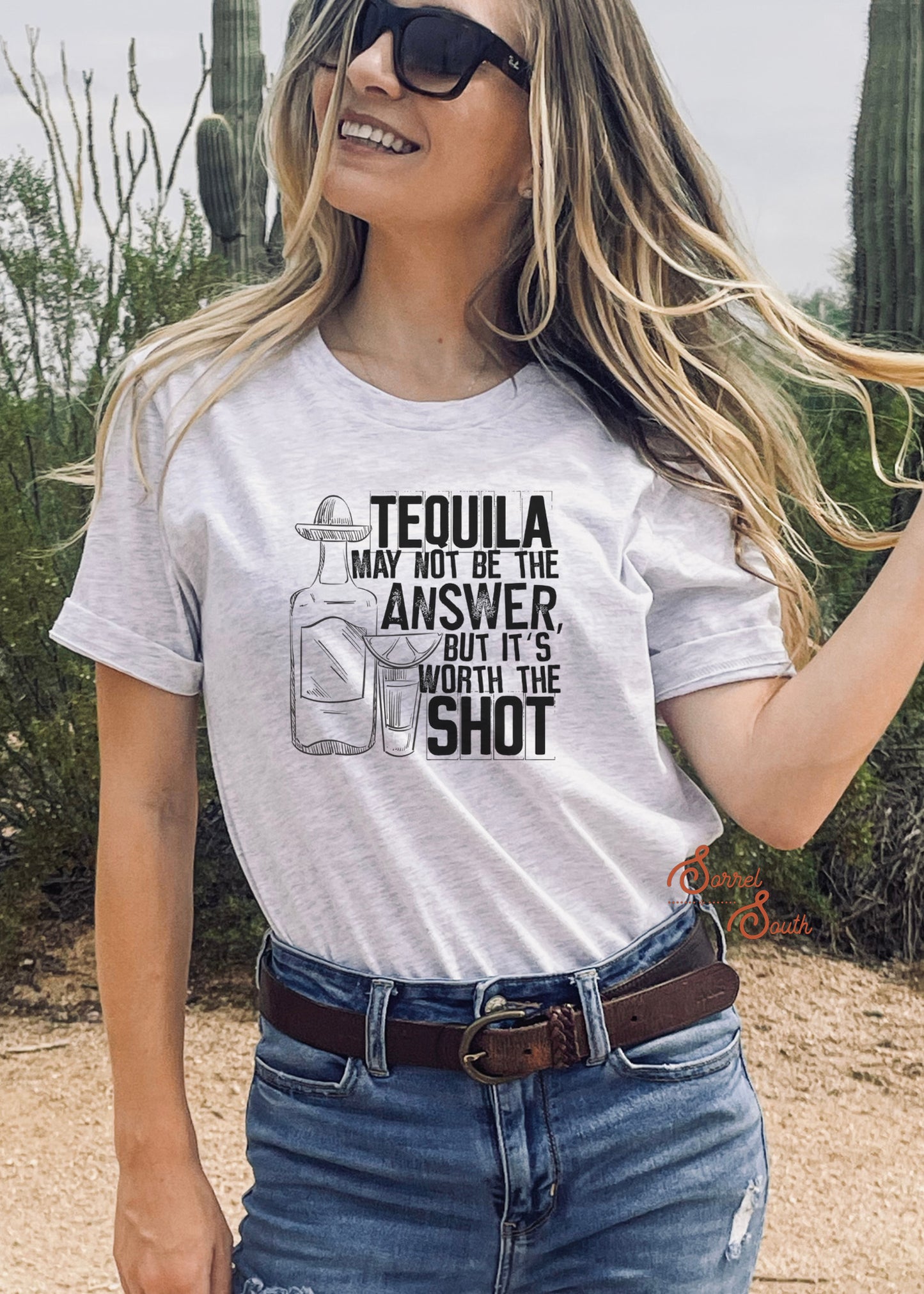 Tequila Shot Screenprint Transfer