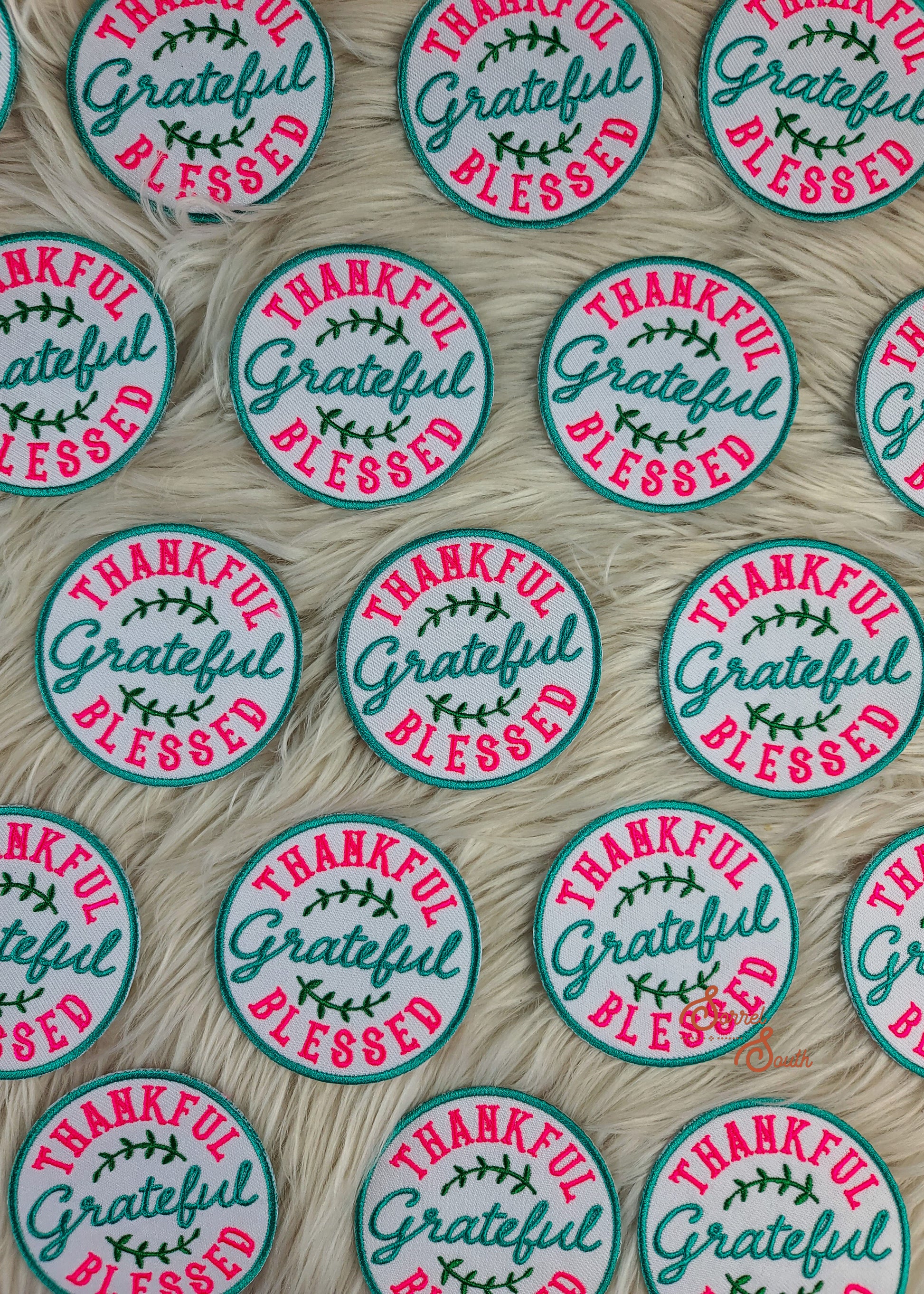 Thankful, Grateful Blessed Patch adhesive patch Sorrel South