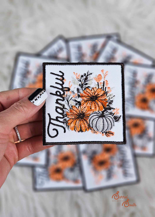 Thankful Pumpkins Patch, wholesale iron on patch