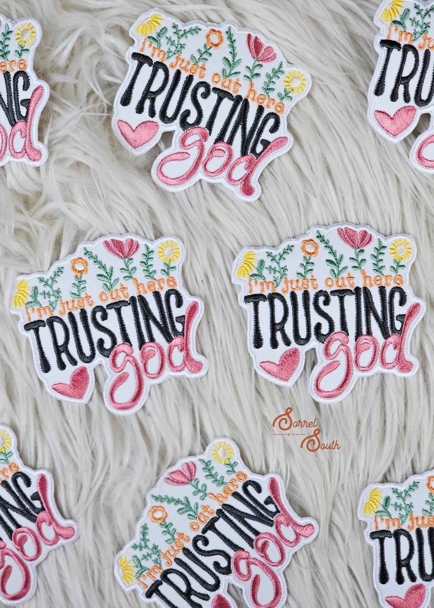 Trusting God Patch, wholesale iron on patch