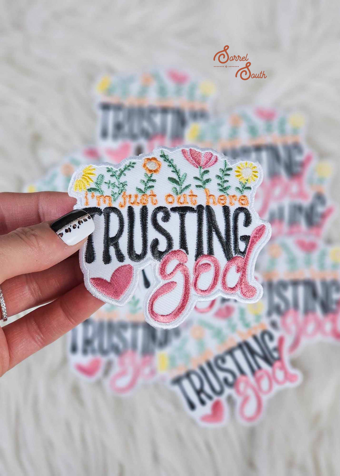 Trusting God Patch, wholesale iron on patch