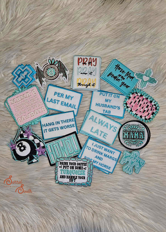Turquoise Word Bundle Pack of 34 Patch Bundles Sorrel South
