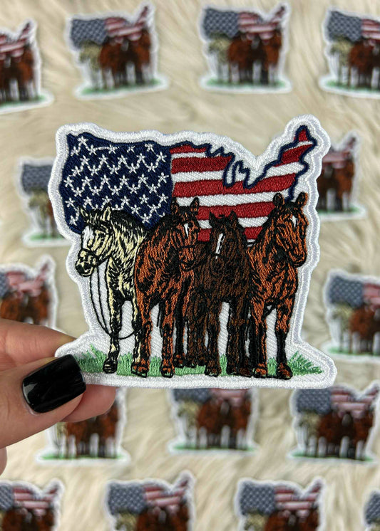 USA Horses Patch adhesive patch Sorrel South