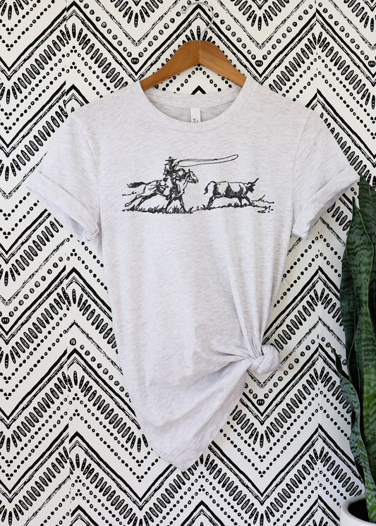 Ash Ranch Roper Short Sleeve Graphic Tee