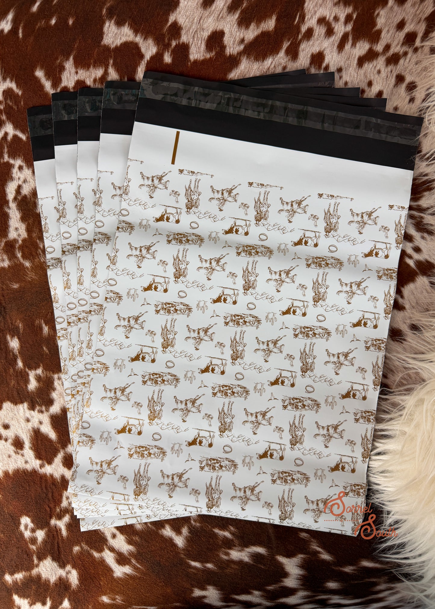 10" x 13" Vintage Western Poly Mailers