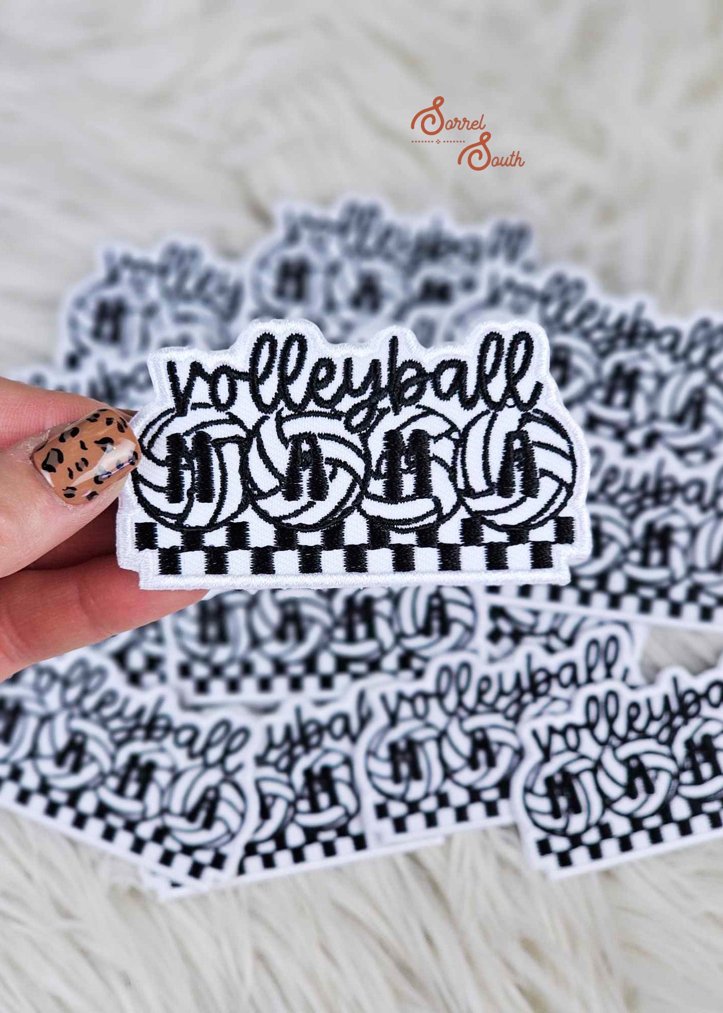 Volleyball Mom Patch, wholesale iron on patch