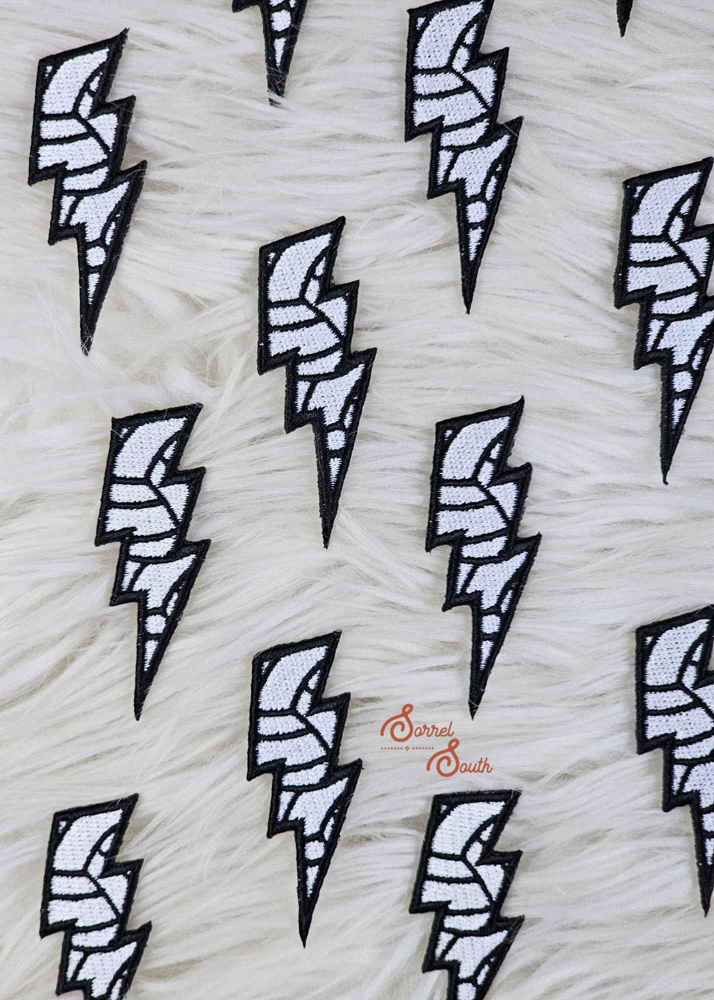 Volleyball Lightning Bolt Patch, wholesale iron on patch