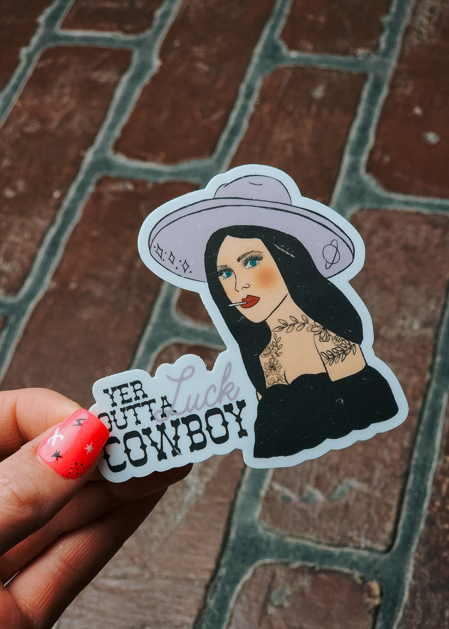 Ye Sticker Yer Outta Luck Cowboy Sticker - Pack of 5 – Sorrel South