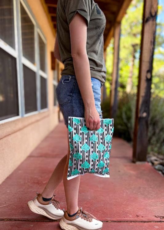 10" x 13" Aztec Spade Shopping Bags