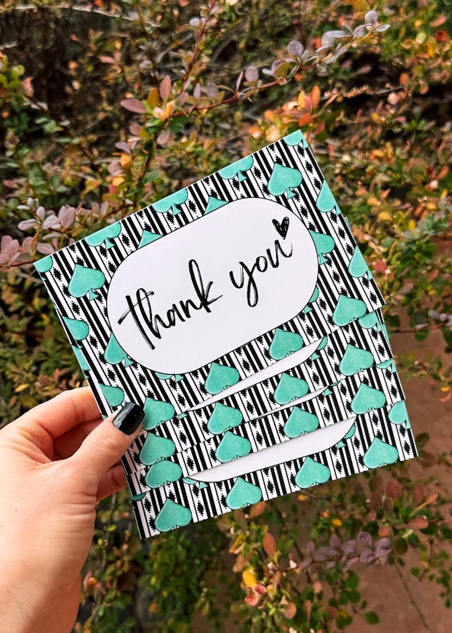 Aztec Spade Thank You Card 4" x 6"