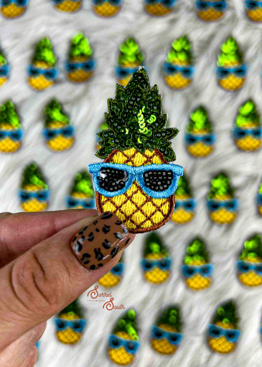 Sequin Pineapple Patch adhesive patch Sorrel South