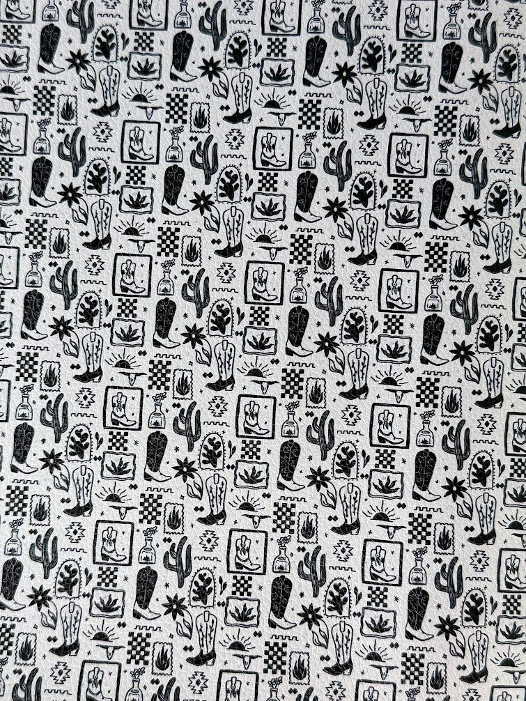 Desert Doodle Faux Leather