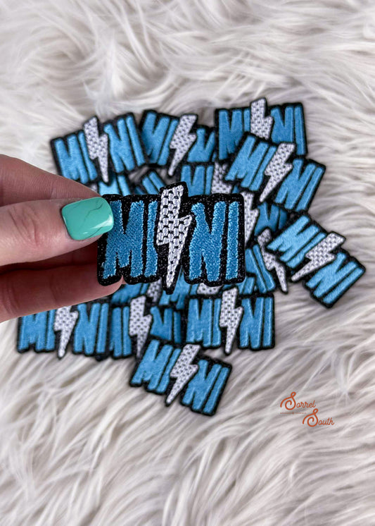 Blue Mini Lightning Bolt Patch adhesive patch Sorrel South