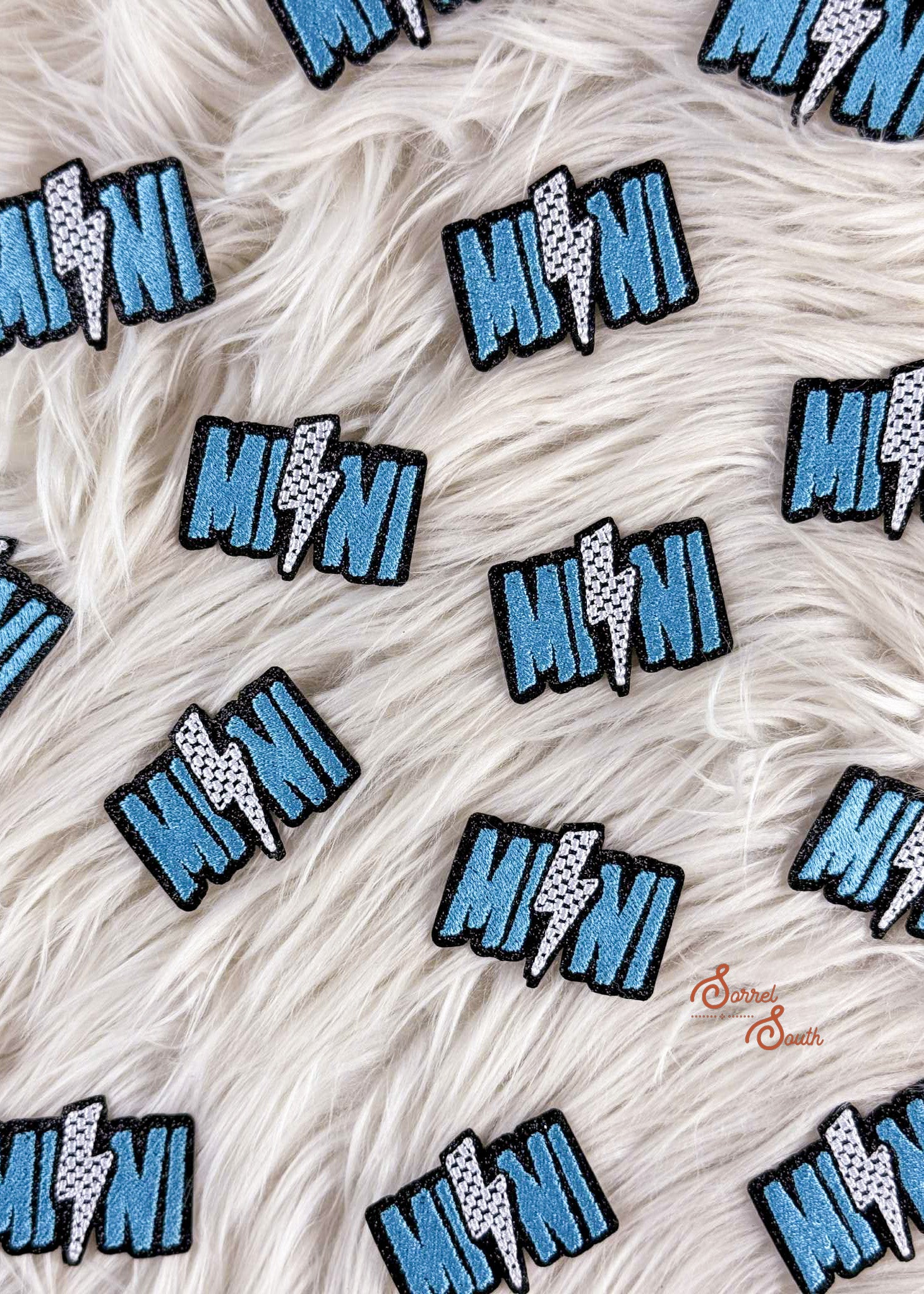 Blue Mini Lightning Bolt Patch adhesive patch Sorrel South