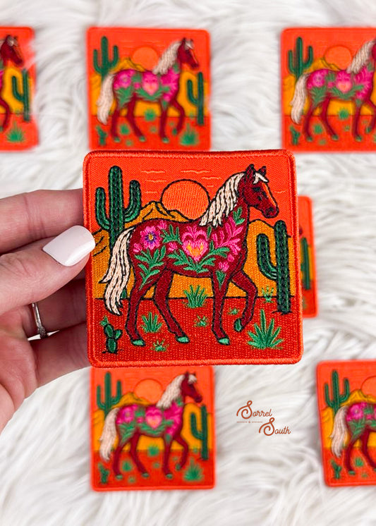 Folk Horse Patch adhesive patch Sorrel South