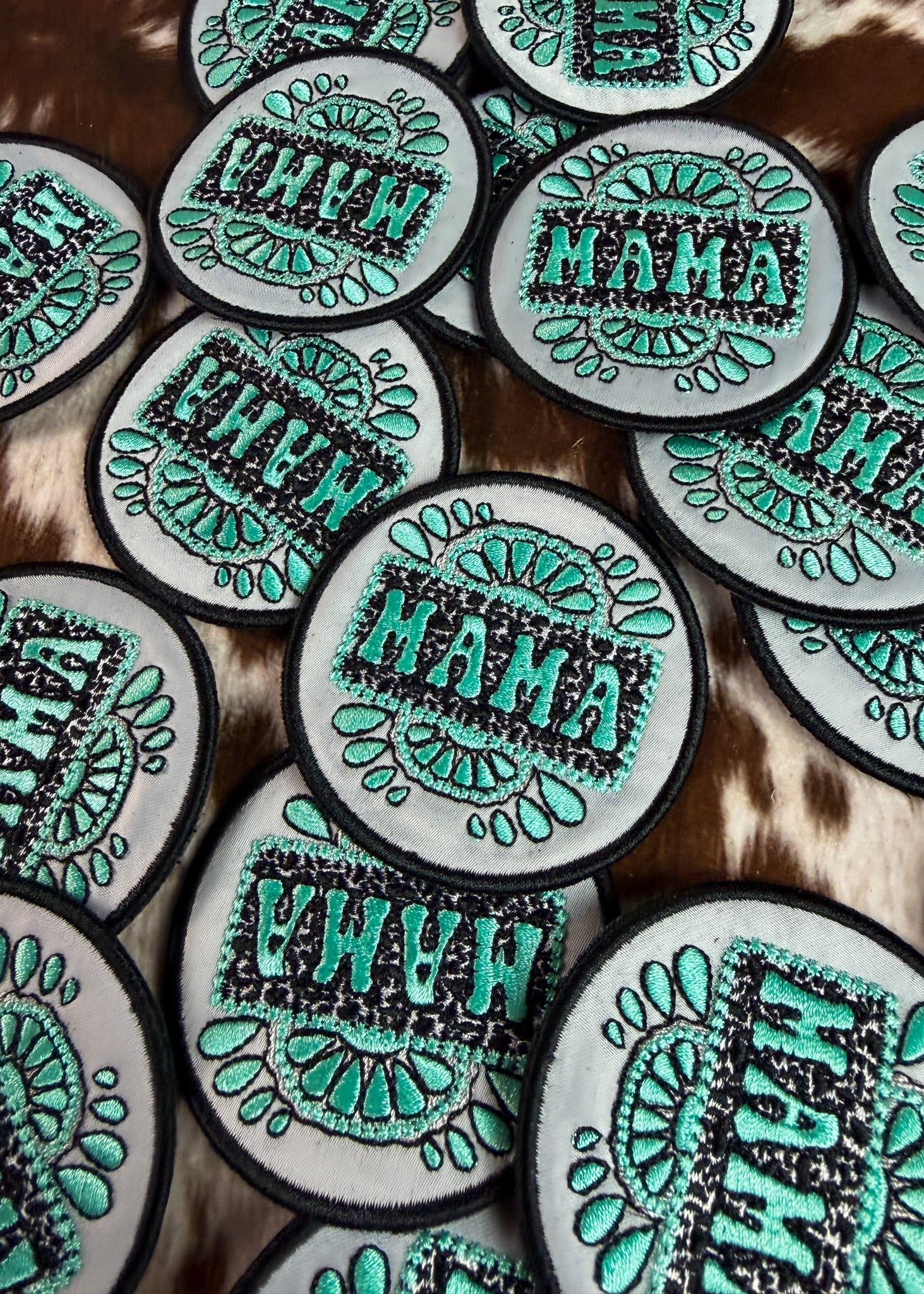 Mama Turquoise Circle Adhesive Patch adhesive patch Sorrel South