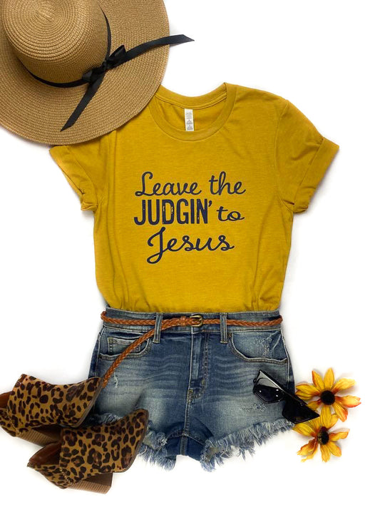Leave the Judgin' to Jesus Screenprint Transfer