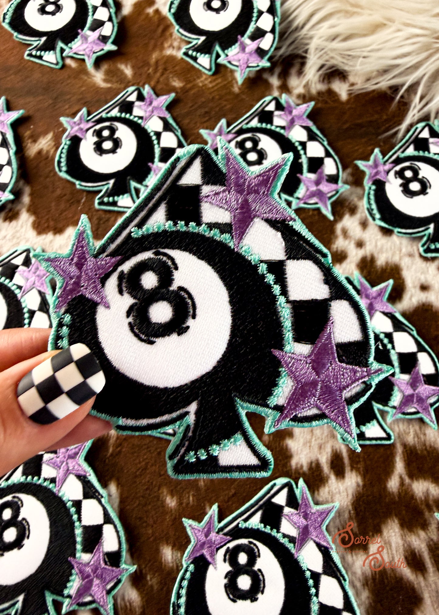 8 Ball Spade Patch adhesive patch Sorrel South