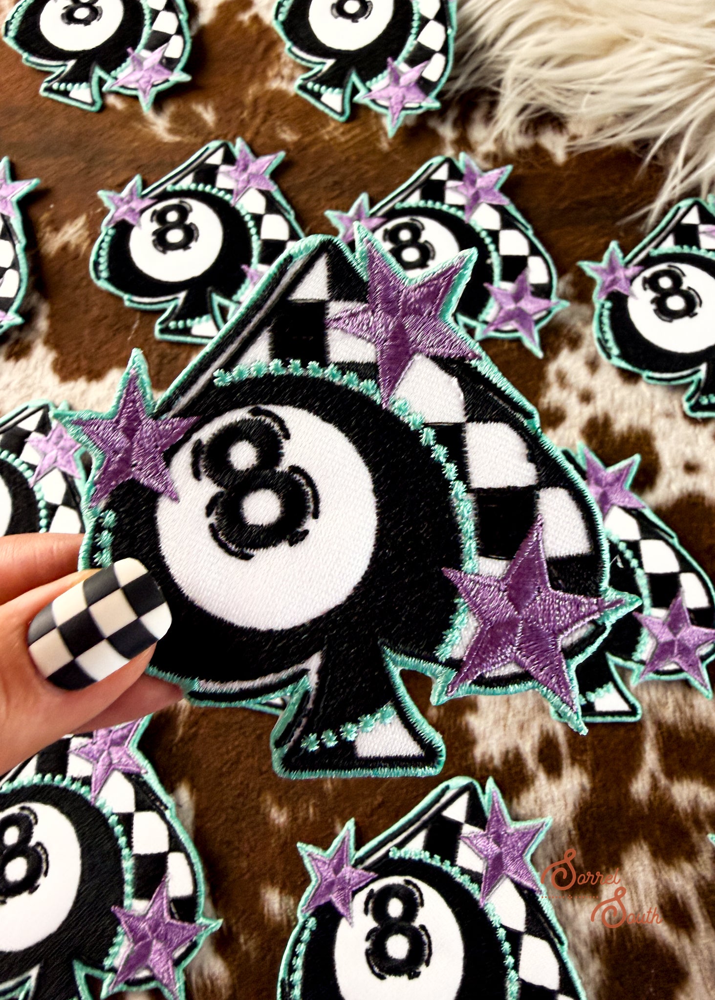 8 Ball Spade Patch adhesive patch Sorrel South