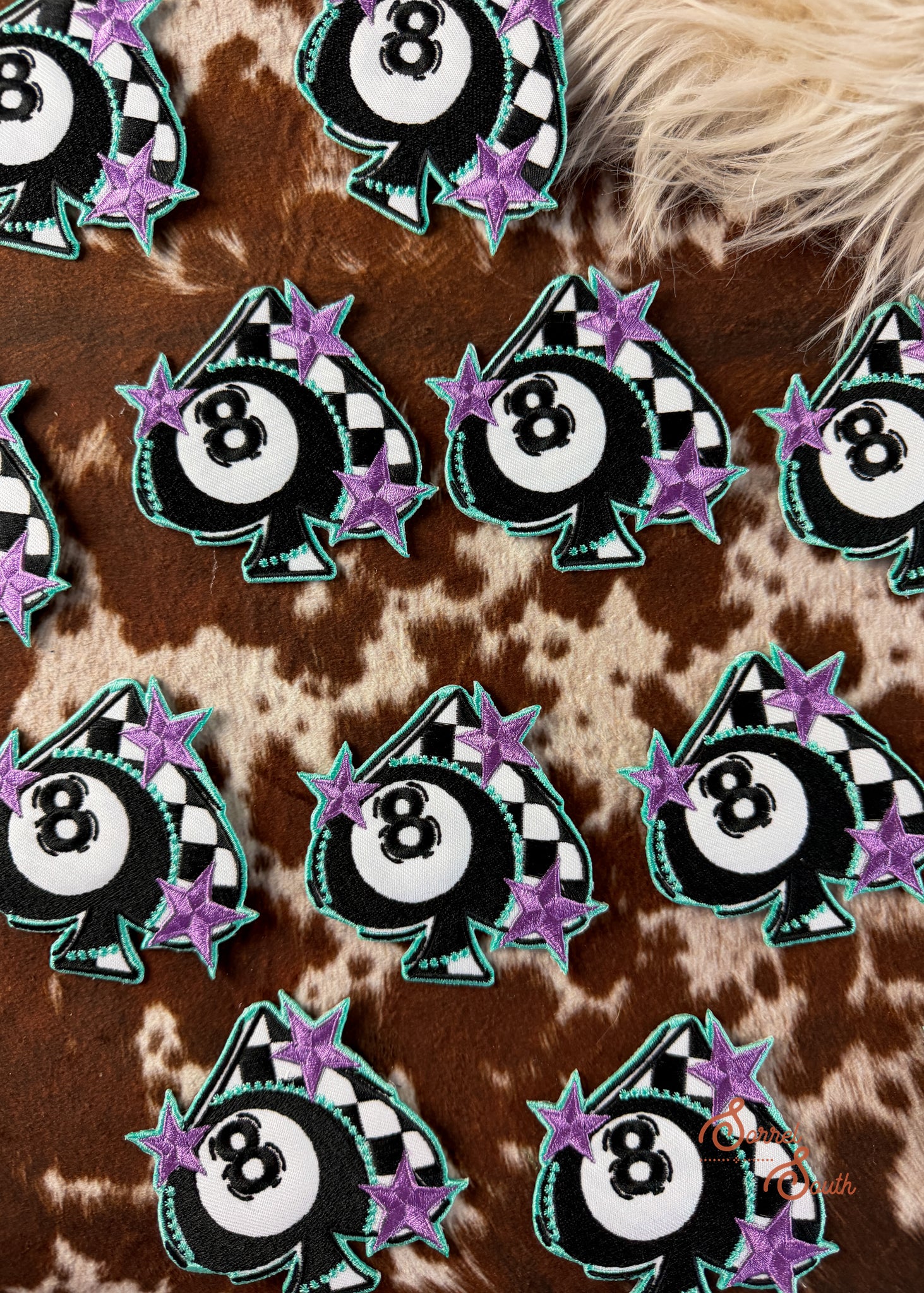 8 Ball Spade Patch adhesive patch Sorrel South