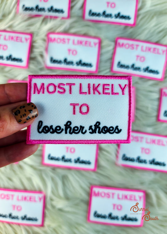 Most Likely To Lose Her Shoes Bachelorette Patch
