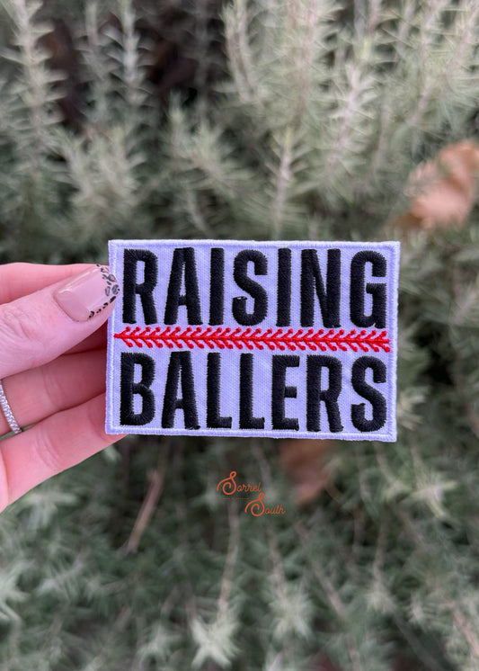 Raising Ballers Patch, iron on patches