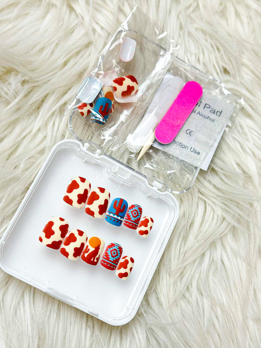 Rust Southwestern Glue/Press On Nails (5 Sets)
