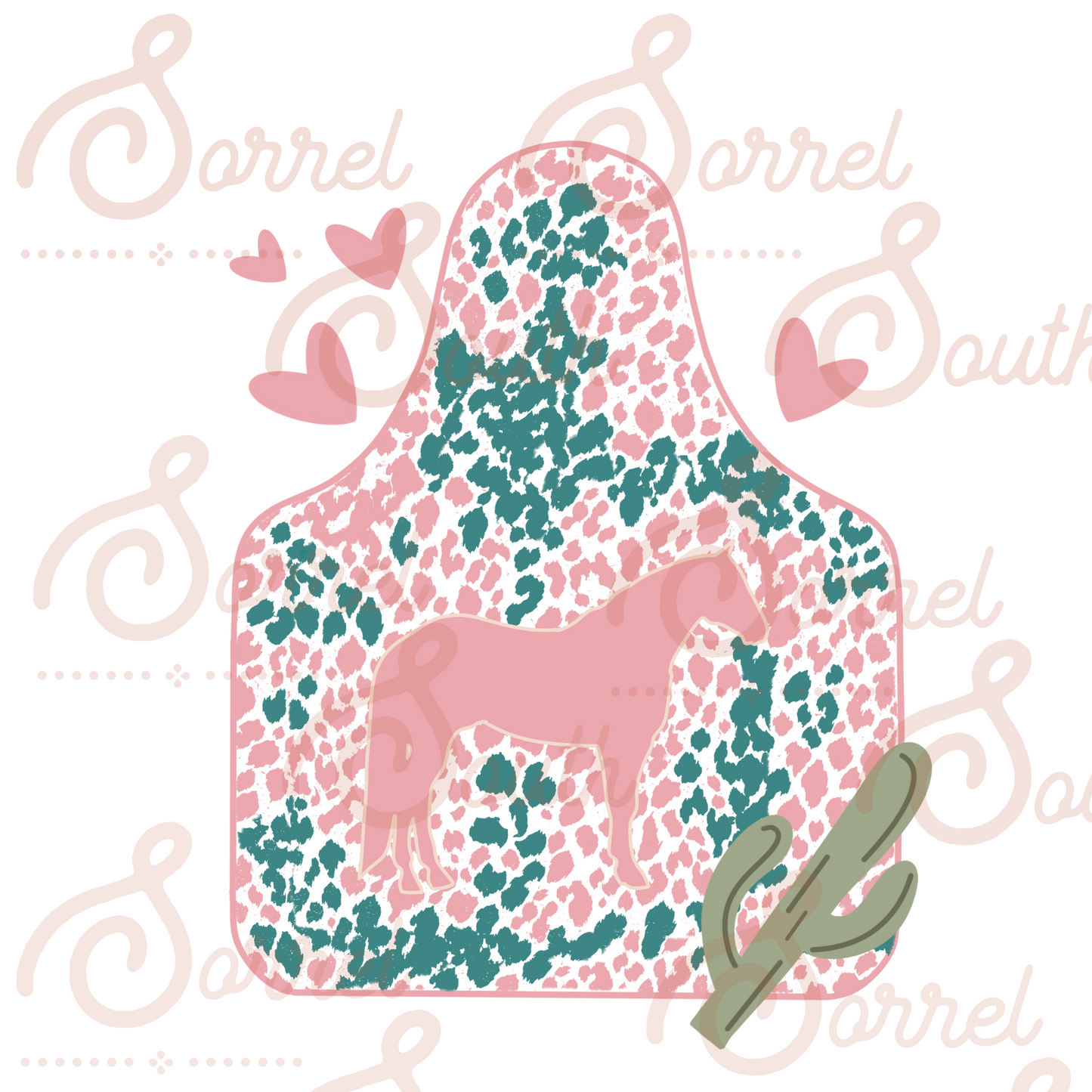 Sweetheart Ear Tag Horse PNG Design