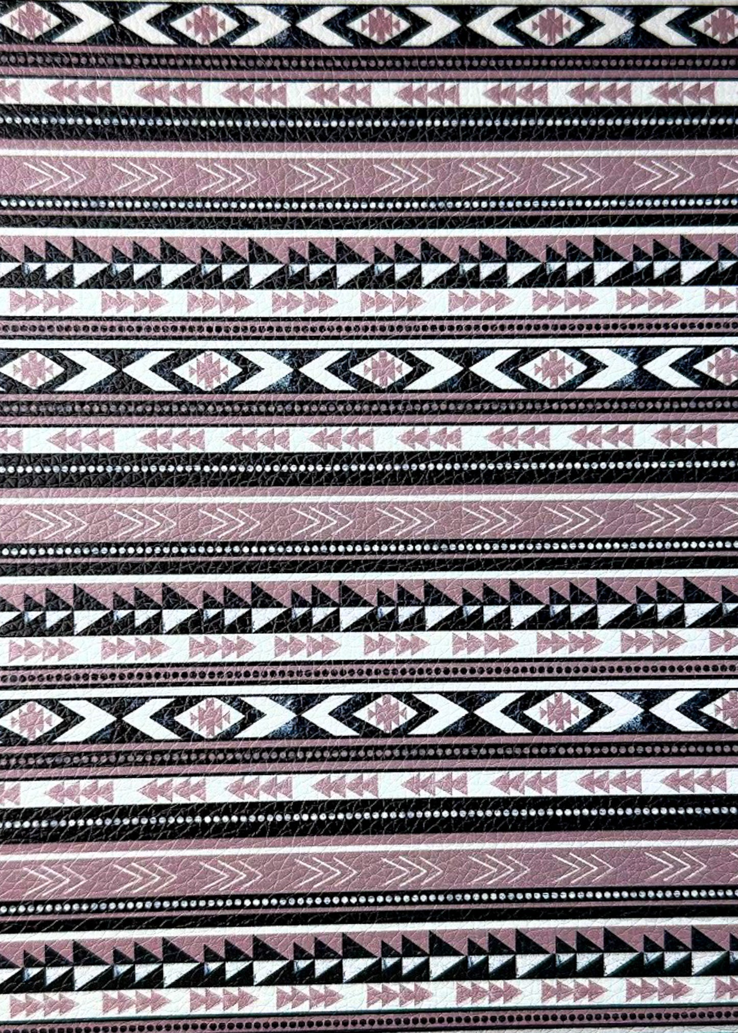 Tan & Black Aztec Faux Leather
