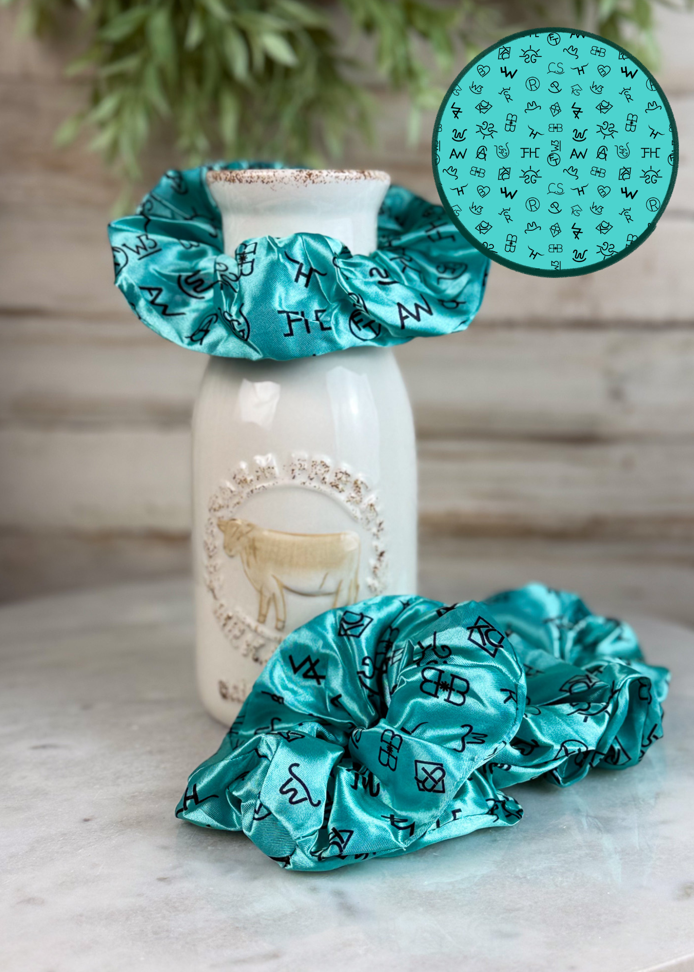 Turquoise Brands Silky Scrunchie Scrunchie Sorrel South